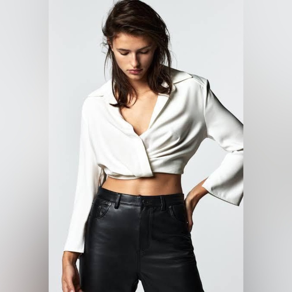 ZARA Cropped Blouse